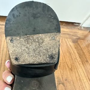 All Saints Jules Black Leather Biker boot 39